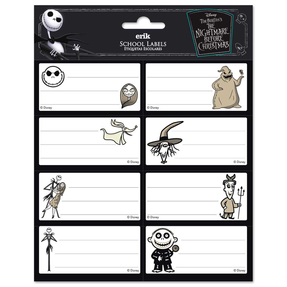 Grupo Erik Disney The Nightmare Before Christmas - Self Adhesive Labels Étiquettes adhésives - Multicolore